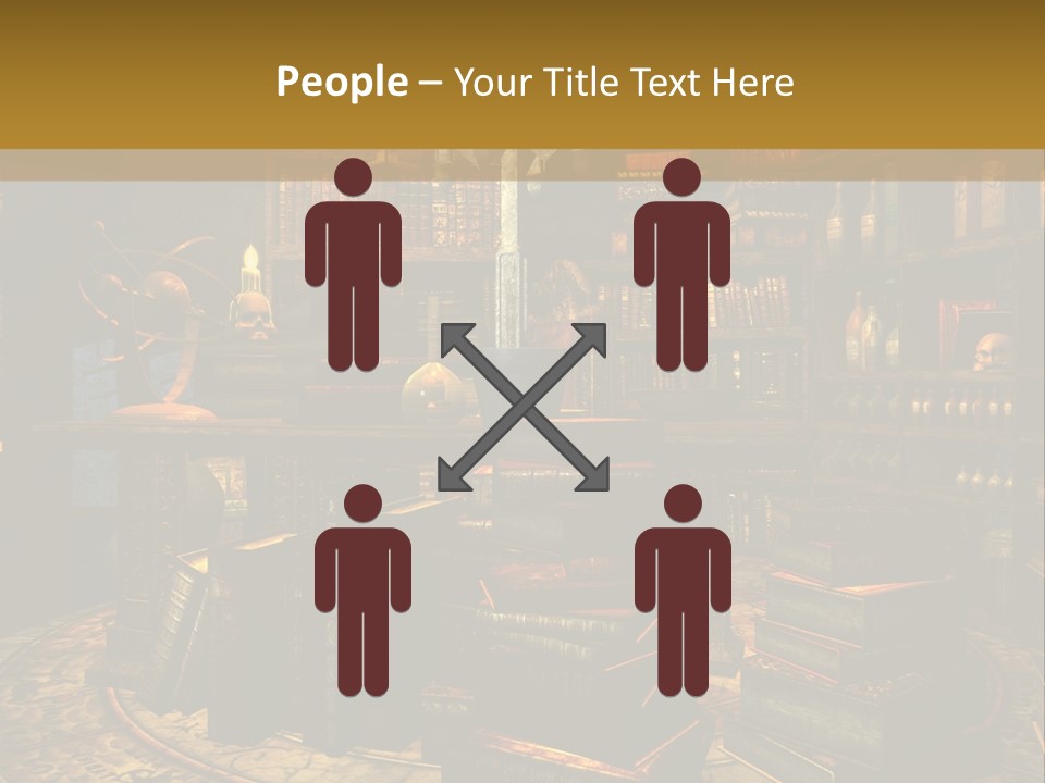 Witchcraft Dark Background PowerPoint Template