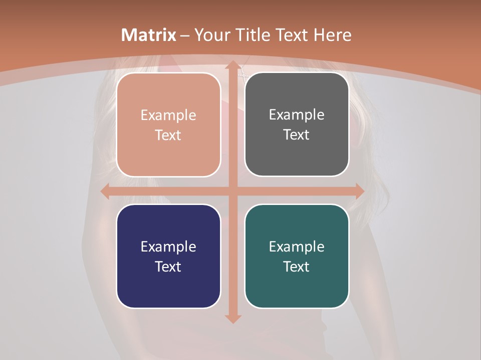 Sultry Hands Breast PowerPoint Template