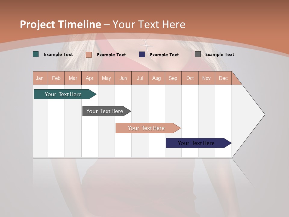 Sultry Hands Breast PowerPoint Template