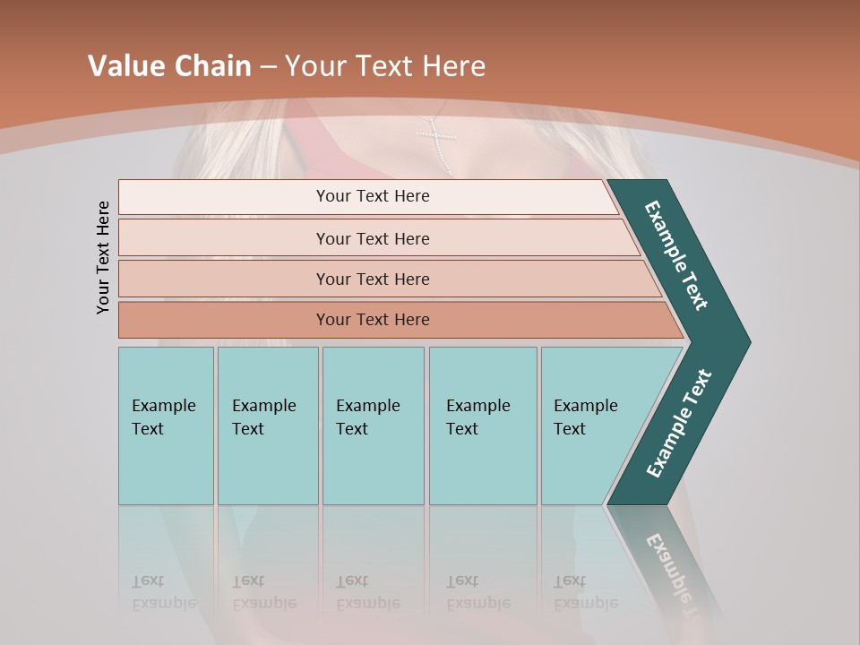 Sultry Hands Breast PowerPoint Template