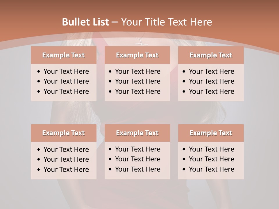 Sultry Hands Breast PowerPoint Template