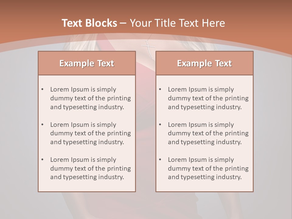 Sultry Hands Breast PowerPoint Template