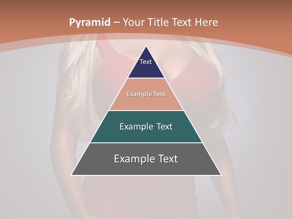 Sultry Hands Breast PowerPoint Template