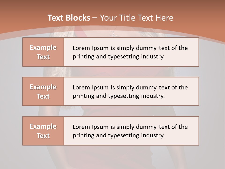 Sultry Hands Breast PowerPoint Template