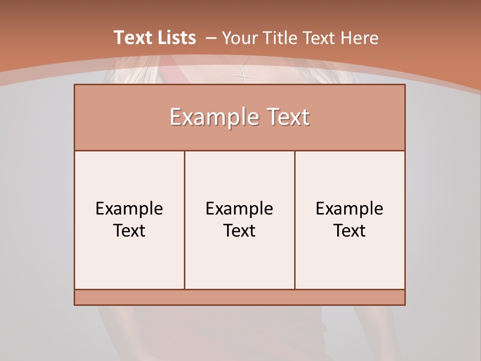 Sultry Hands Breast PowerPoint Template