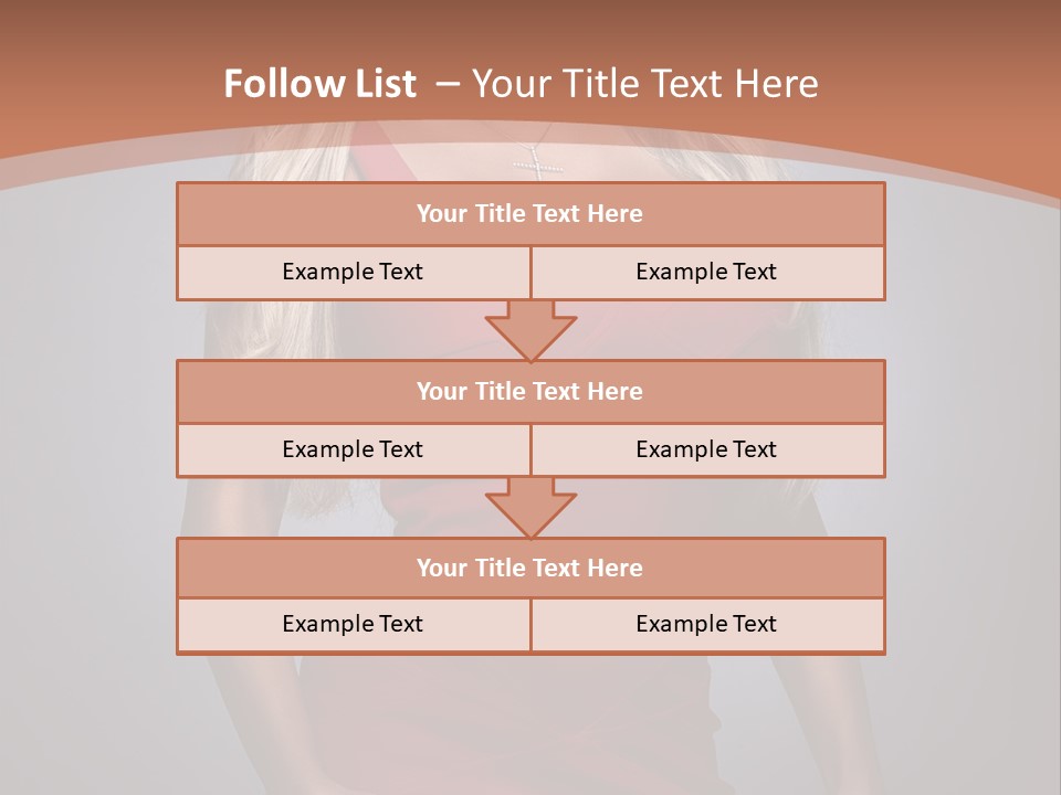 Sultry Hands Breast PowerPoint Template