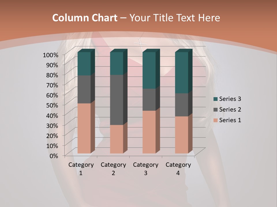 Sultry Hands Breast PowerPoint Template