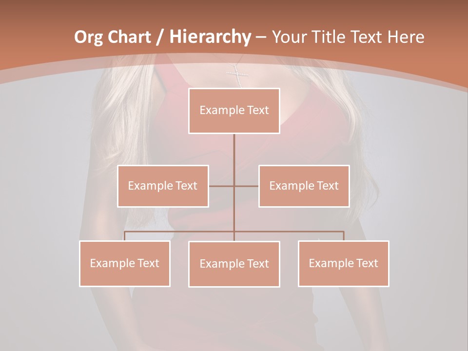 Sultry Hands Breast PowerPoint Template