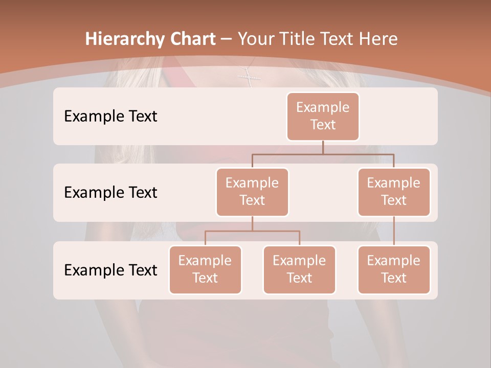Sultry Hands Breast PowerPoint Template
