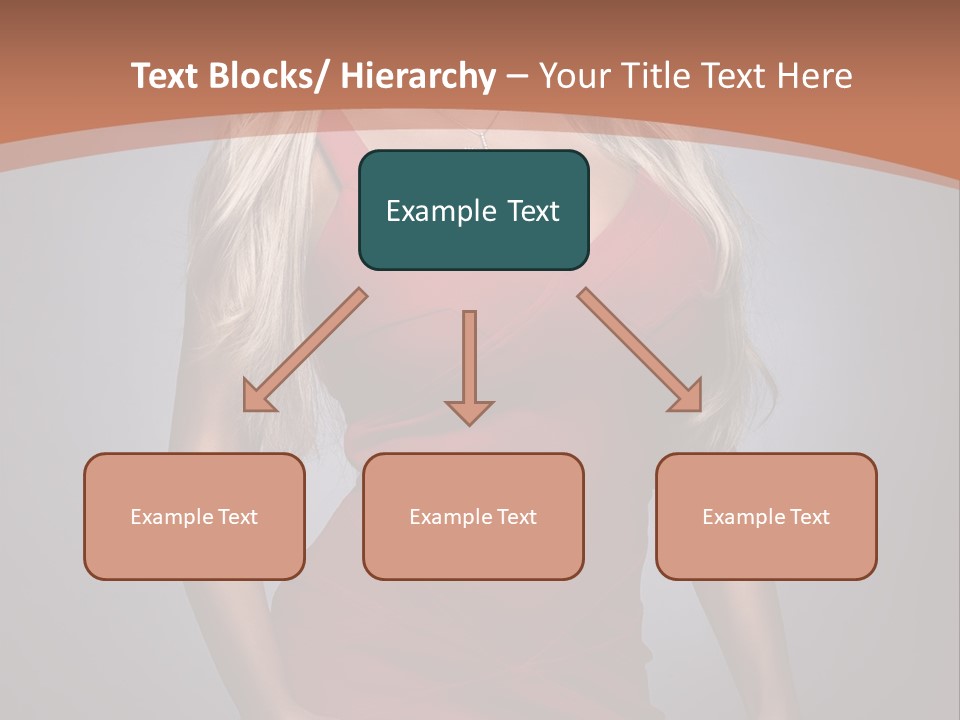Sultry Hands Breast PowerPoint Template