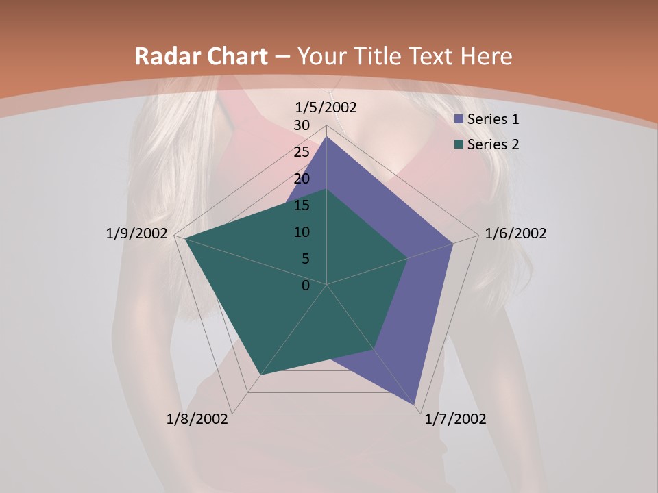 Sultry Hands Breast PowerPoint Template