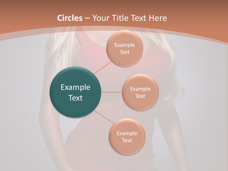 Sultry Hands Breast PowerPoint Template