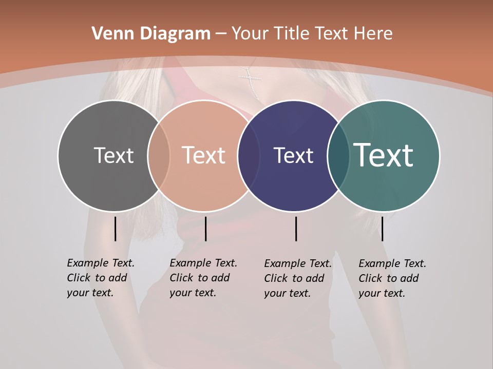 Sultry Hands Breast PowerPoint Template