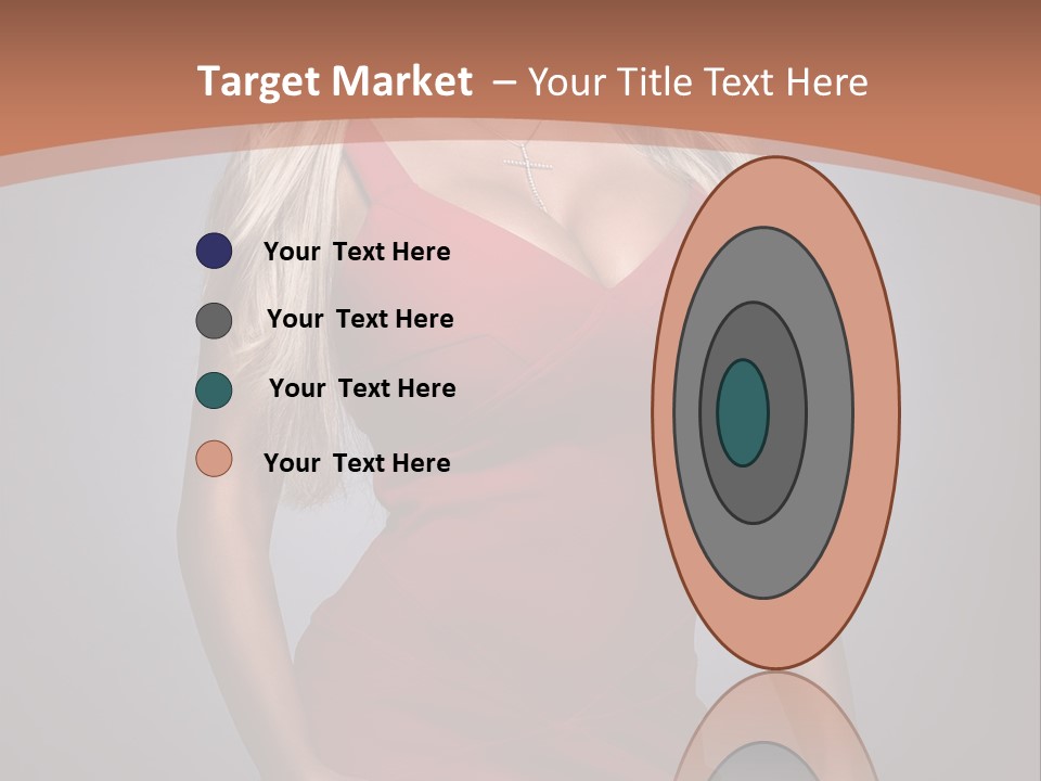 Sultry Hands Breast PowerPoint Template