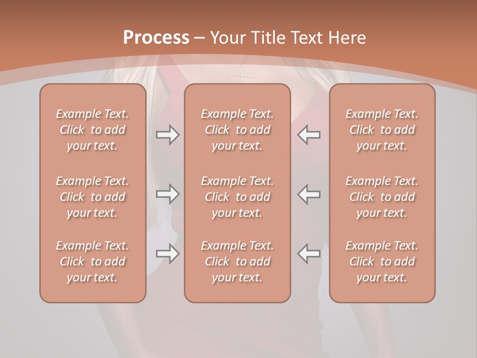 Sultry Hands Breast PowerPoint Template