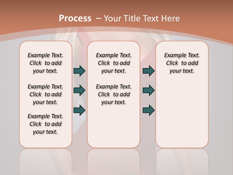 Sultry Hands Breast PowerPoint Template