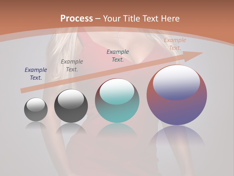 Sultry Hands Breast PowerPoint Template