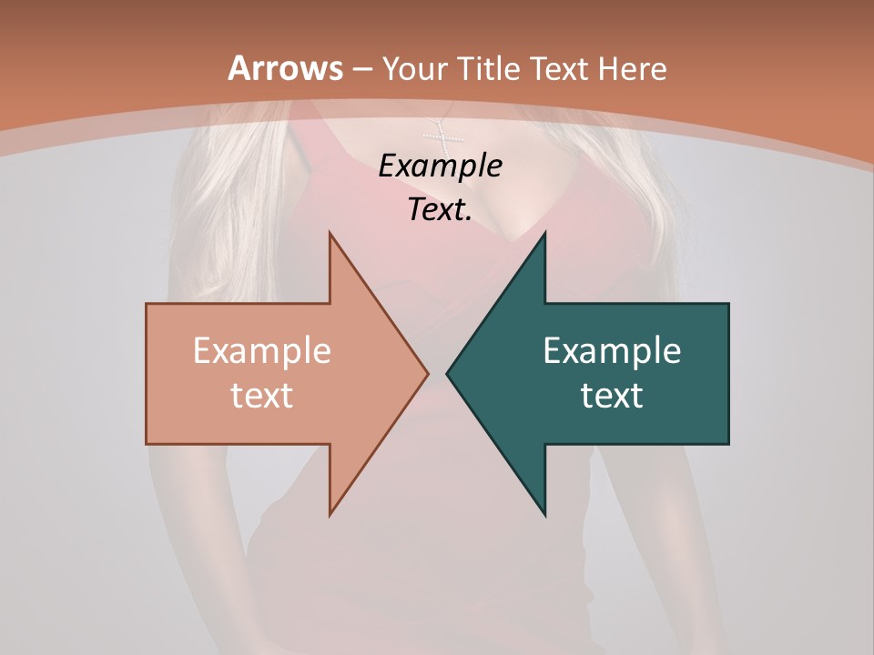 Sultry Hands Breast PowerPoint Template