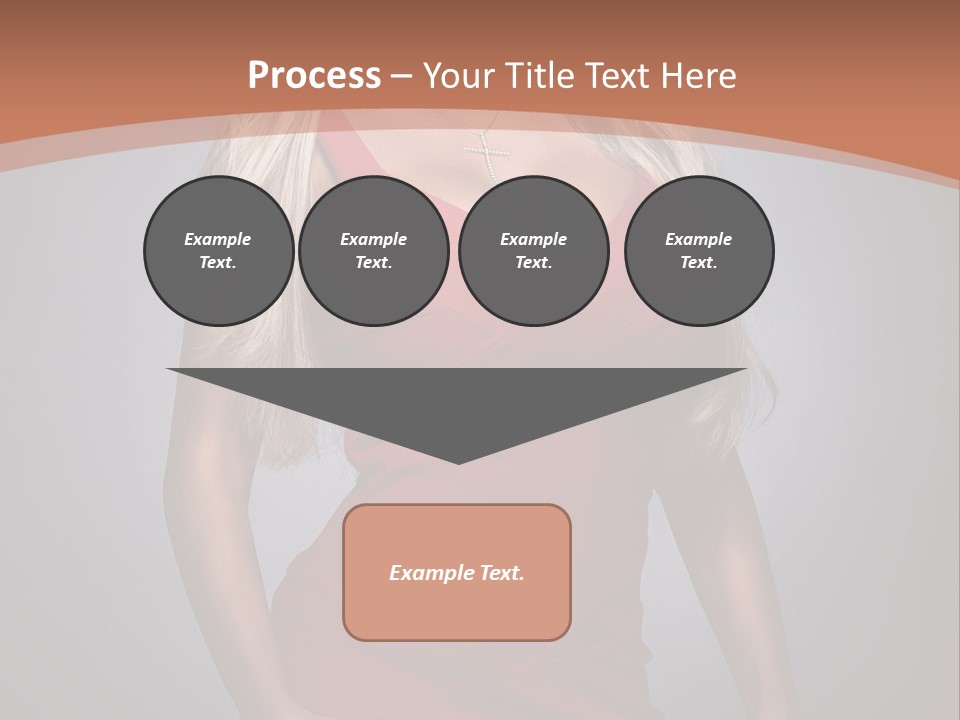 Sultry Hands Breast PowerPoint Template