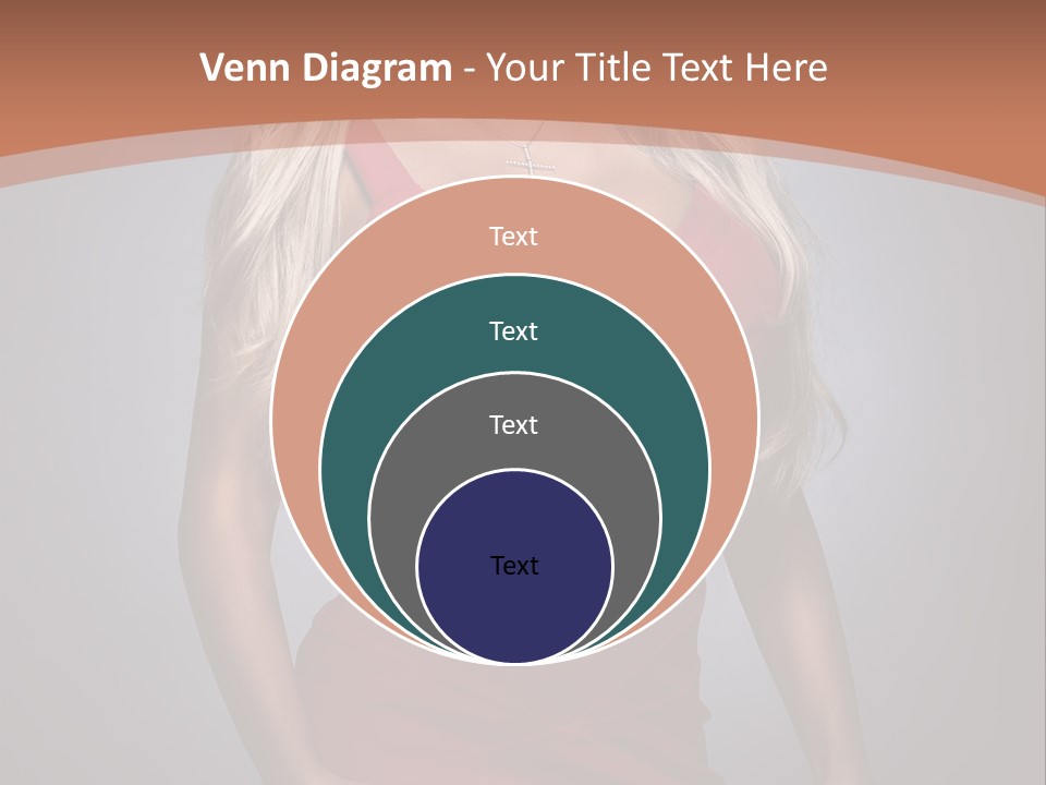 Sultry Hands Breast PowerPoint Template