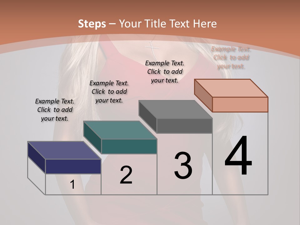 Sultry Hands Breast PowerPoint Template