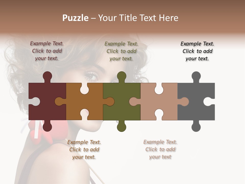 White Person Shape PowerPoint Template