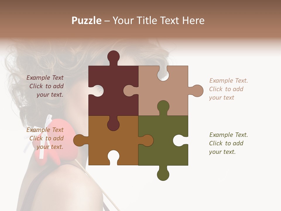 White Person Shape PowerPoint Template