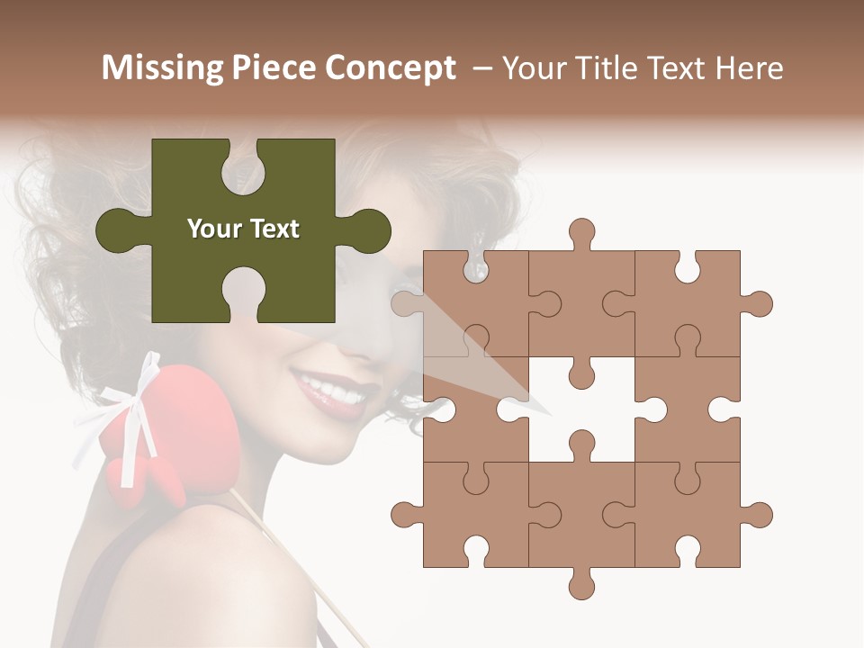 White Person Shape PowerPoint Template