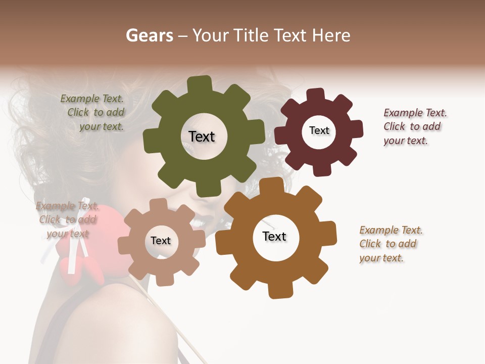 White Person Shape PowerPoint Template