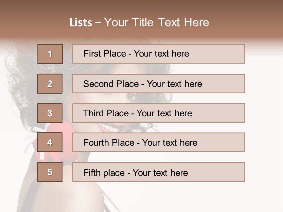White Person Shape PowerPoint Template