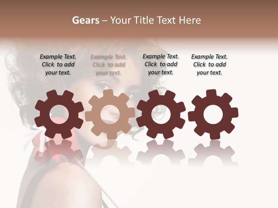 White Person Shape PowerPoint Template