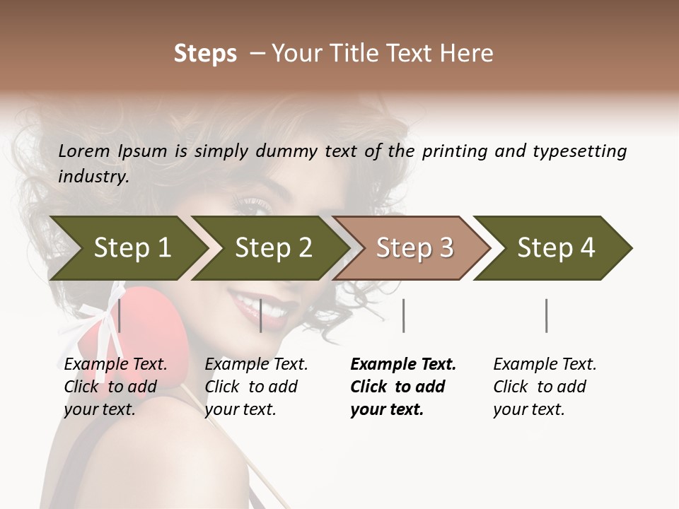 White Person Shape PowerPoint Template