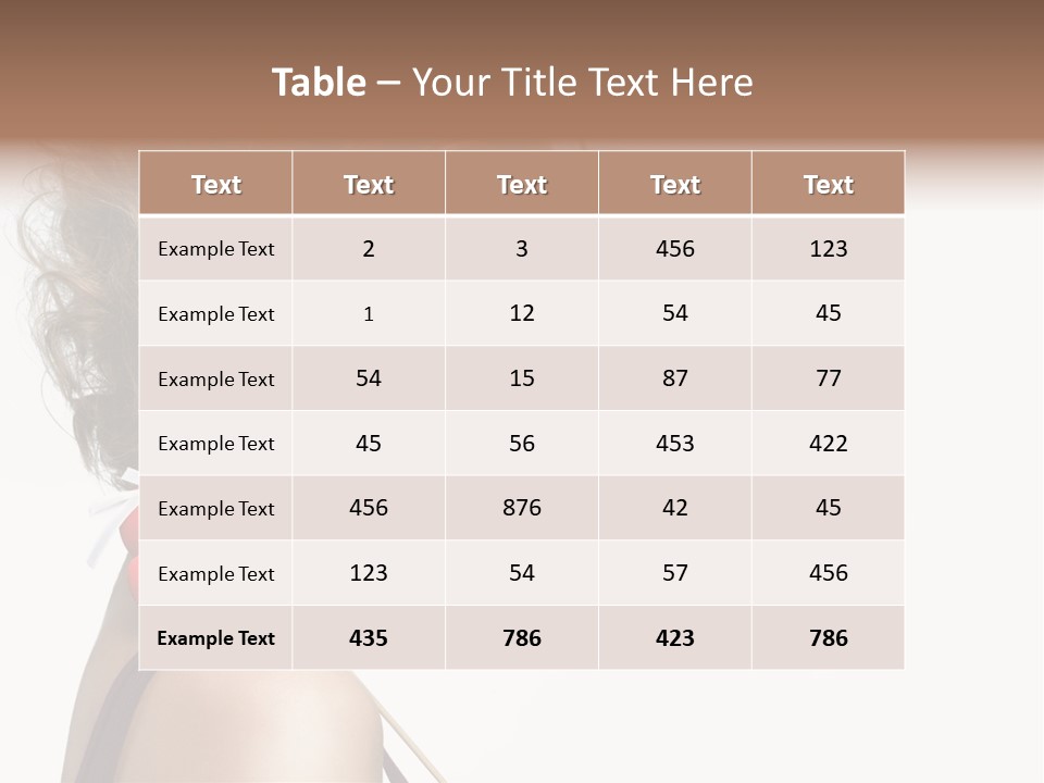 White Person Shape PowerPoint Template