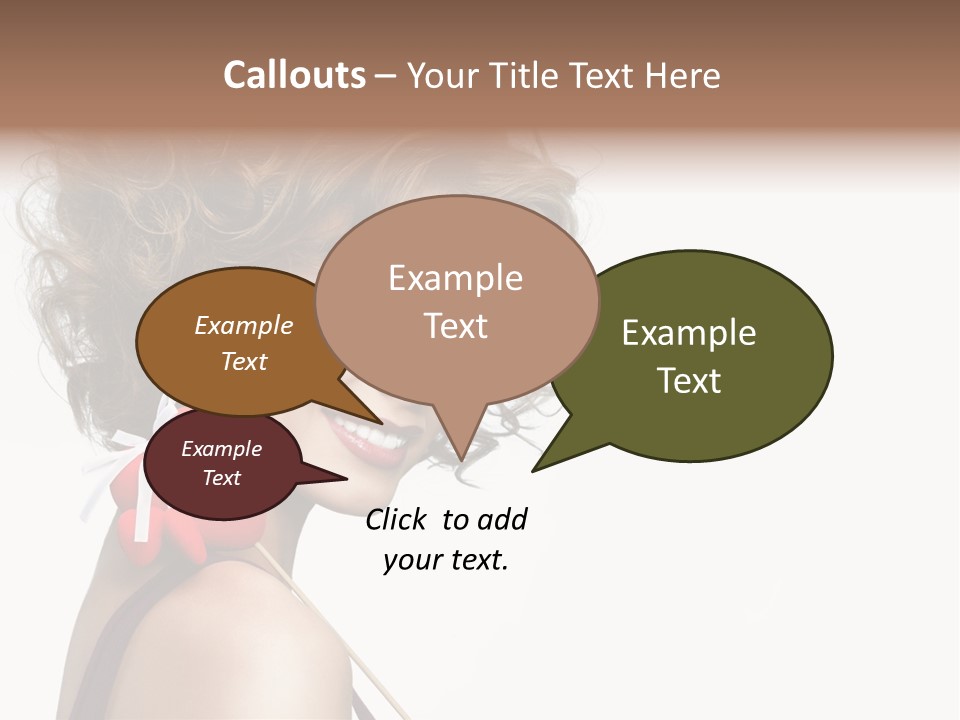 White Person Shape PowerPoint Template