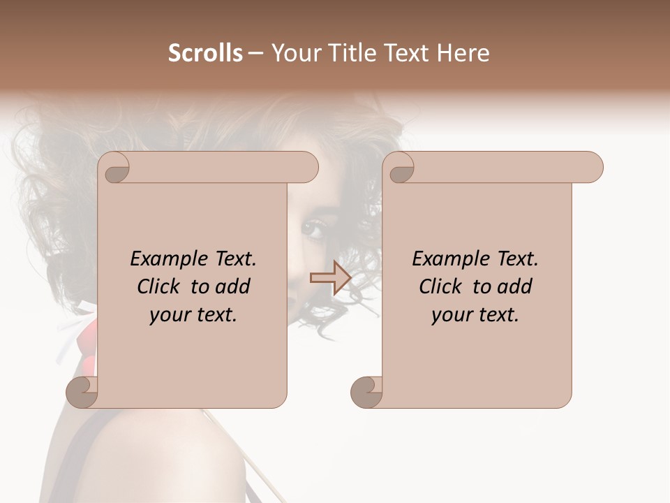 White Person Shape PowerPoint Template