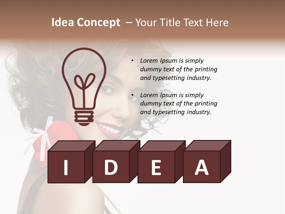 White Person Shape PowerPoint Template