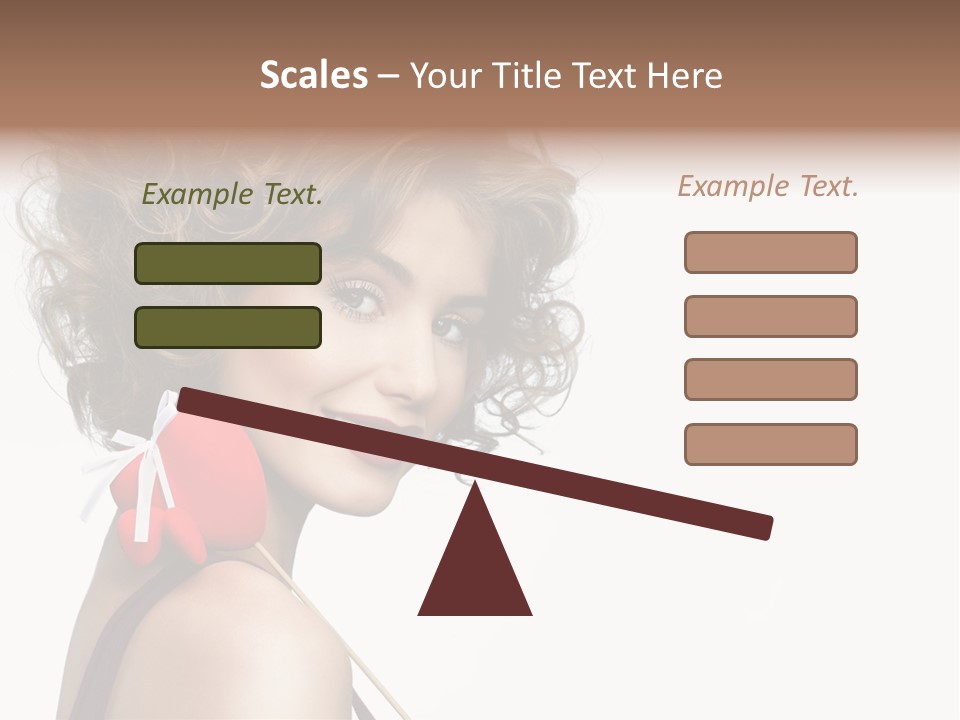 White Person Shape PowerPoint Template