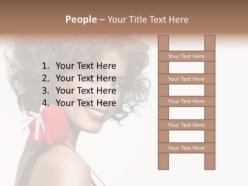White Person Shape PowerPoint Template