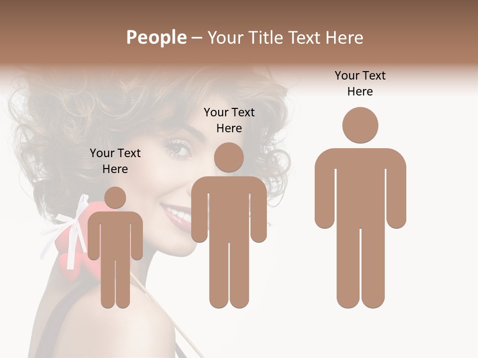 White Person Shape PowerPoint Template
