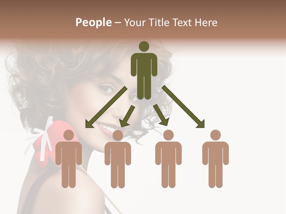 White Person Shape PowerPoint Template