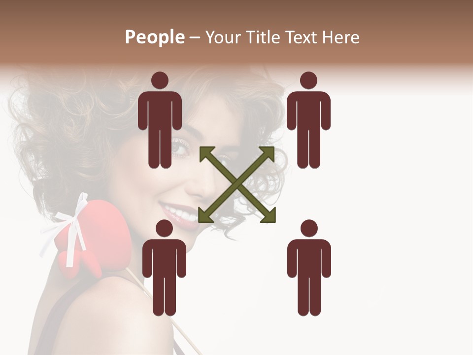 White Person Shape PowerPoint Template