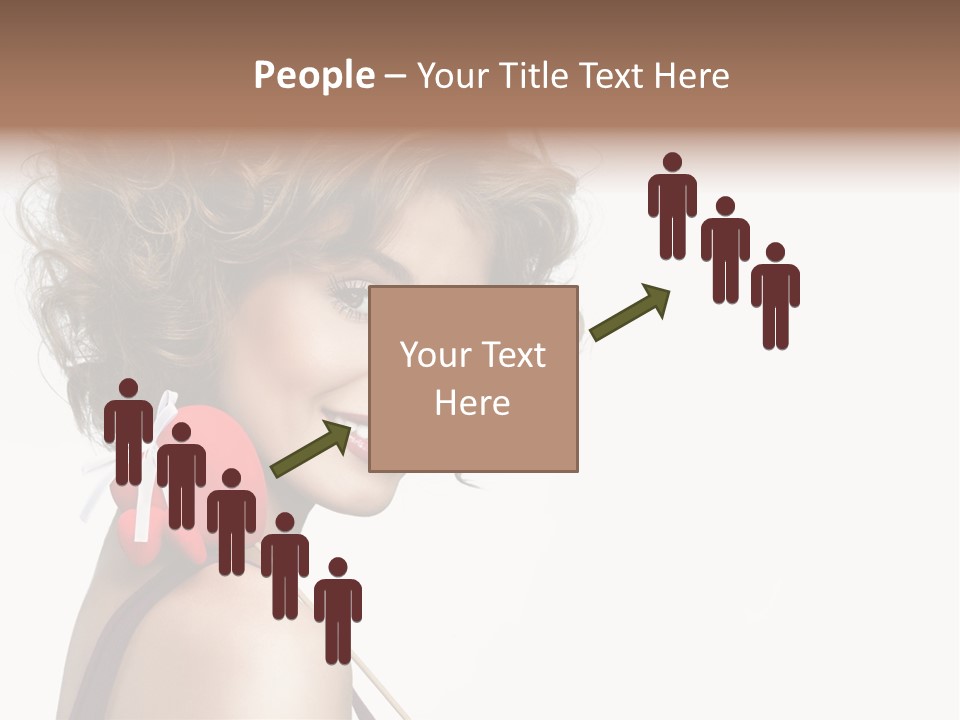 White Person Shape PowerPoint Template