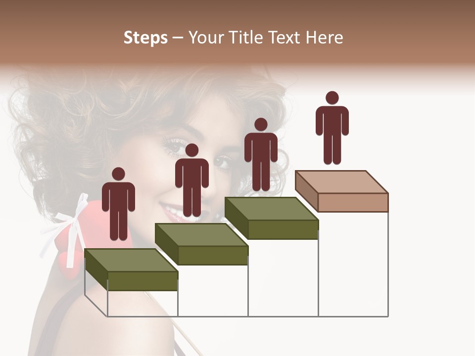 White Person Shape PowerPoint Template