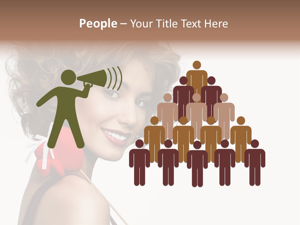 White Person Shape PowerPoint Template