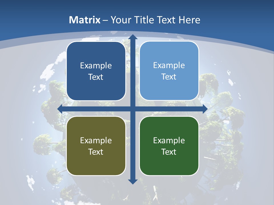 Space Aerial Globe PowerPoint Template