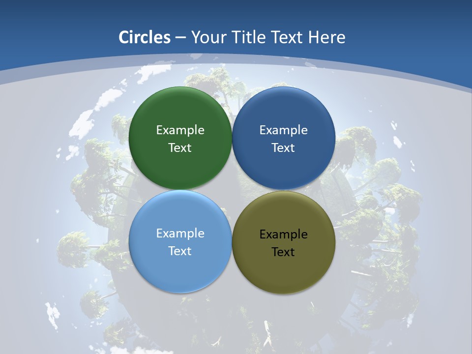 Space Aerial Globe PowerPoint Template
