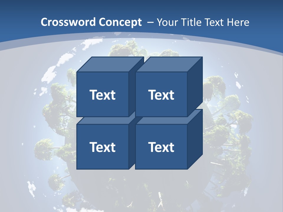 Space Aerial Globe PowerPoint Template