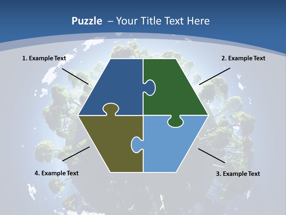 Space Aerial Globe PowerPoint Template