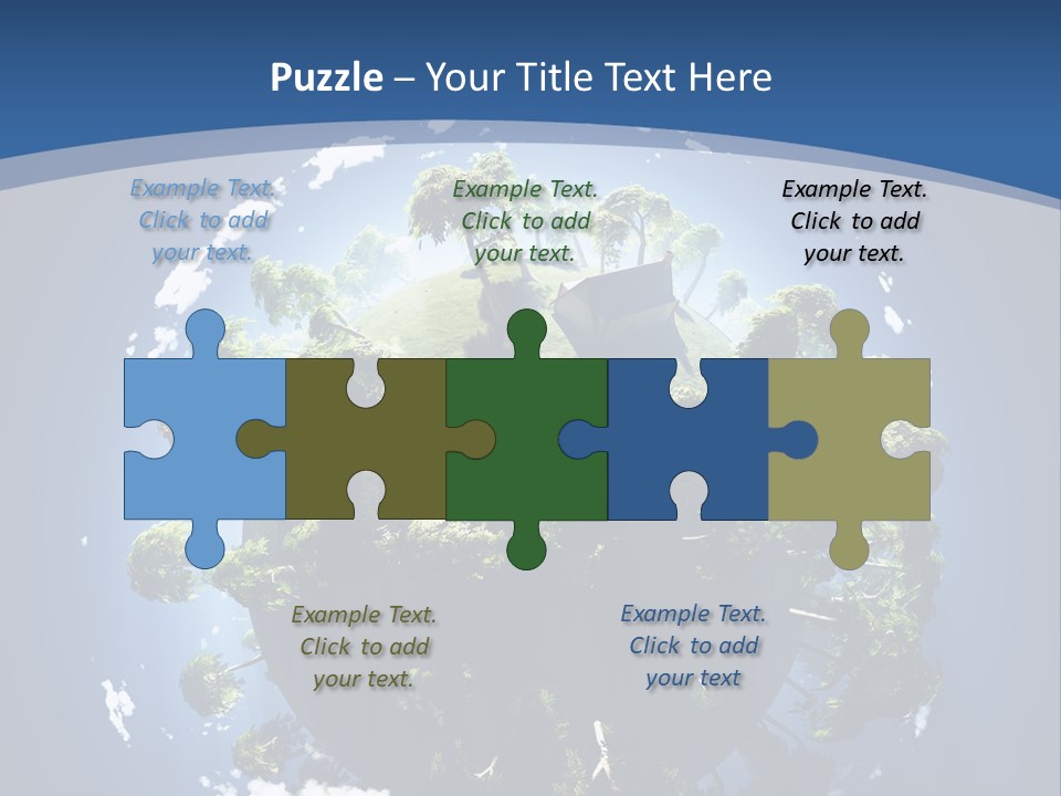 Space Aerial Globe PowerPoint Template