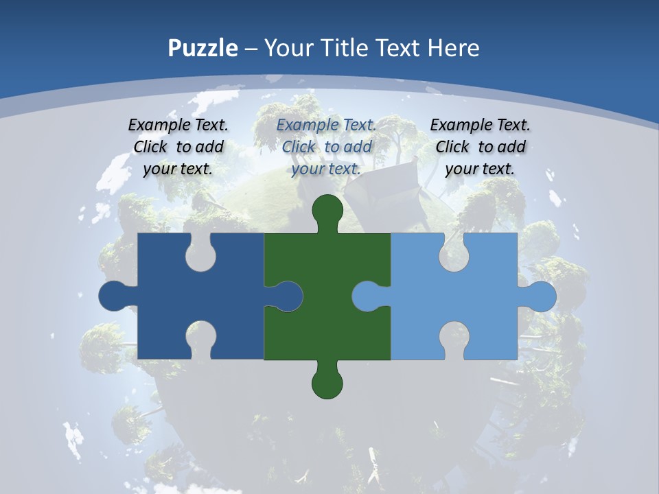 Space Aerial Globe PowerPoint Template